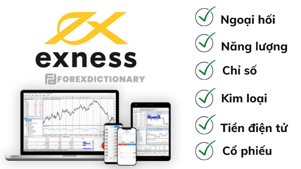 Các sản phẩm có tại Exness 