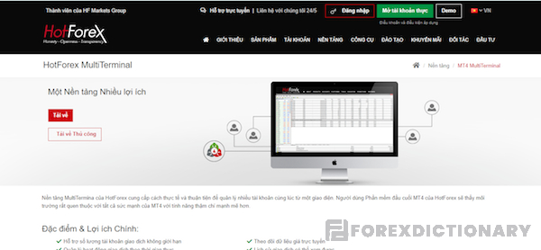 Nền tảng MT4 MultiTerminal tại HotForex