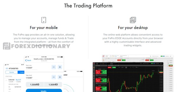 Nền tảng giao dịch phù hợp cho từng thiết bị được FxPro cung cấp