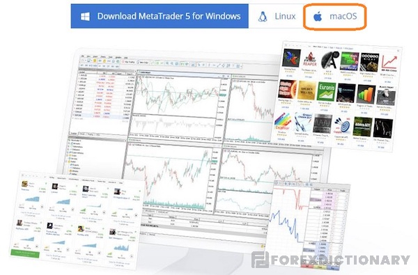 Lựa chọn tải xuống phiên bản MT5 dành cho MacOS