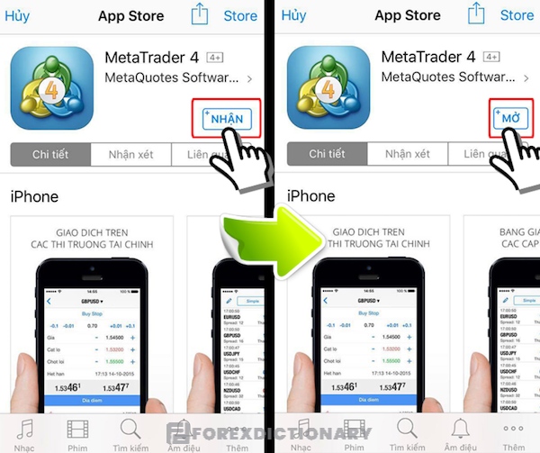 Cách thức mở tài khoản demo đơn giản trên Iphone