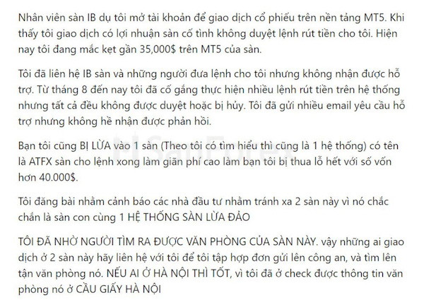 Người dùng lên tiếng bốc phốt lừa đảo