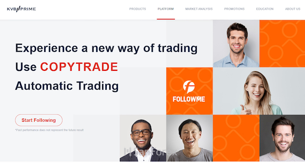 Dễ dàng giao dịch trên KVB Prime với Copytrade