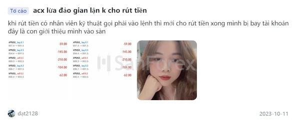 Những phản hồi cho rằng ACX lừa đảo