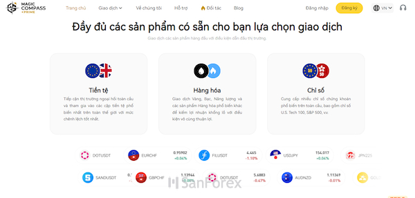 Sàn giao dịch MC Prime mang đến các sản phẩm giao dịch phổ biến nhất